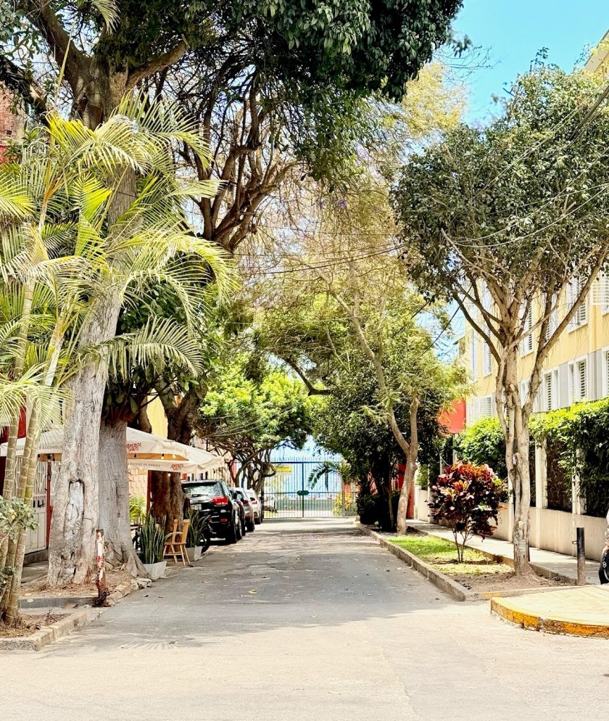 street in barranco lima peru