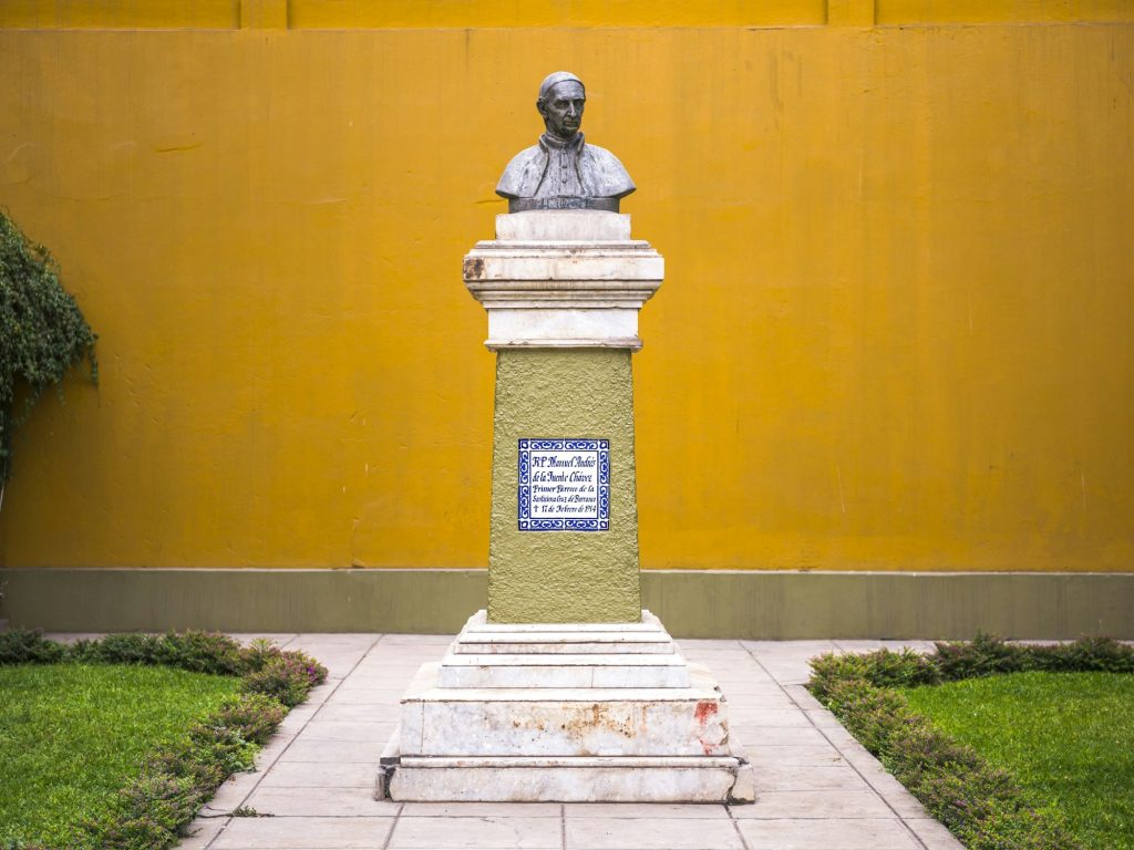 Statue at La Ermita Church, Barranco District, Lima, Lima Province, Peru, South America
