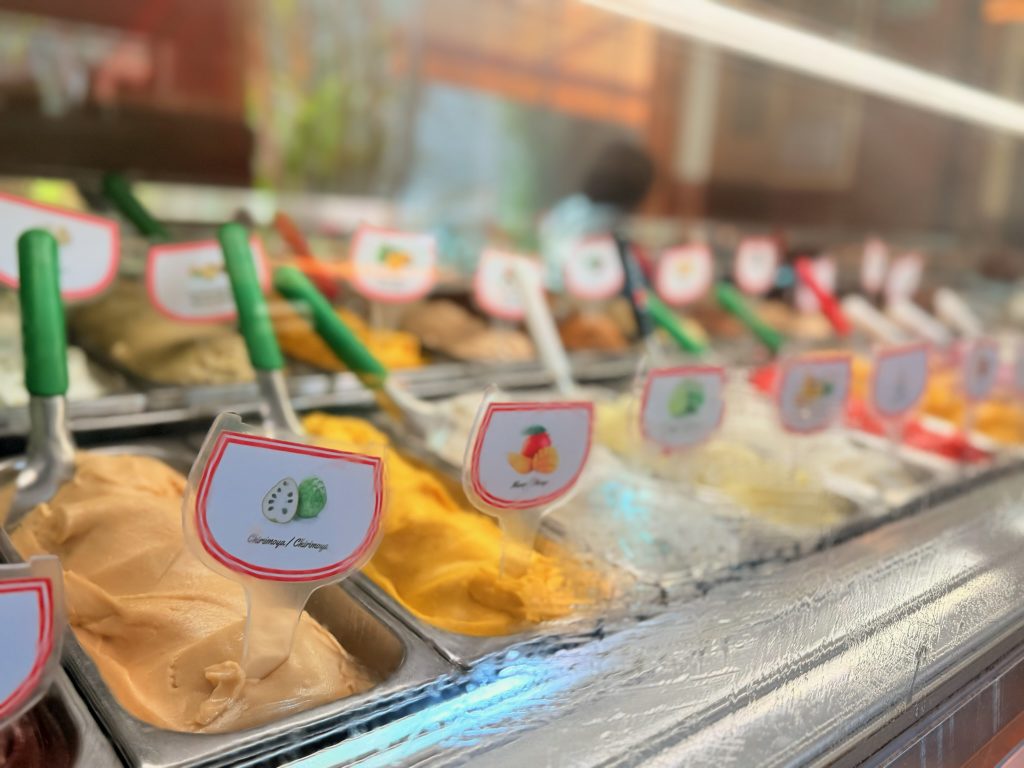 Gianfranco Caffé gelato selection, lima peru