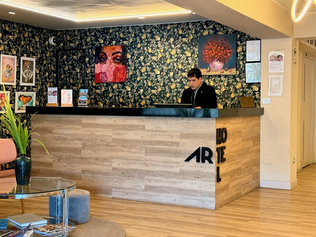 arte hotel lobby in lima peru