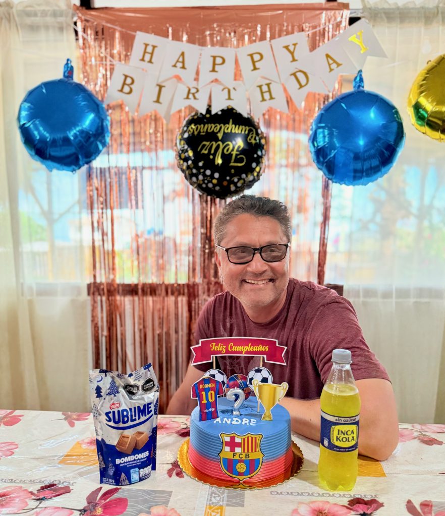 happy man celebrating birthday