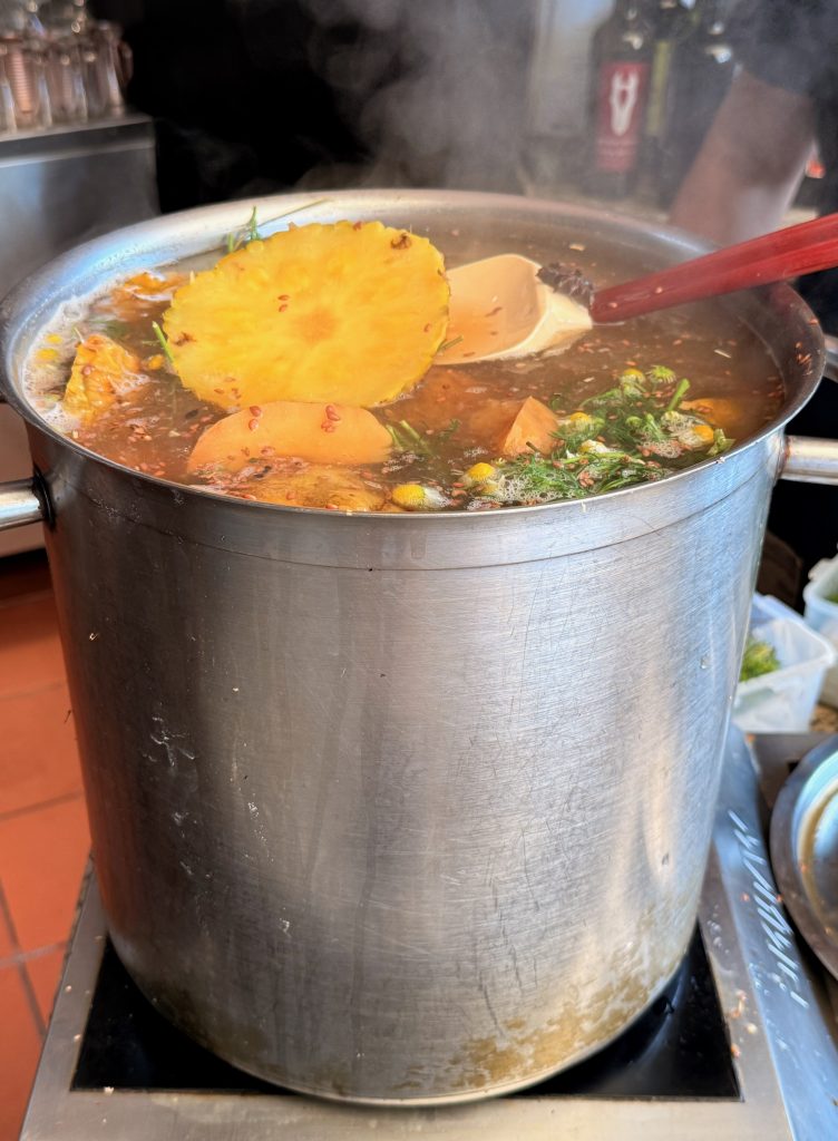 emoliente herbal brew in lima peru