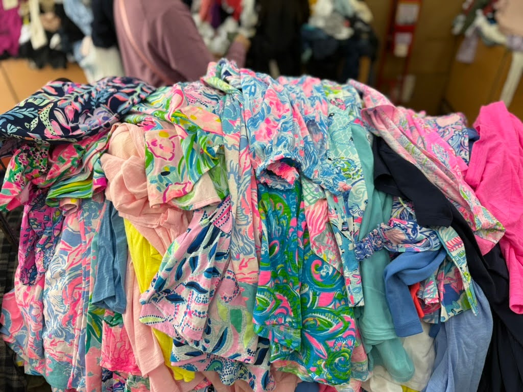 La Quinta market, Lily Pulitzer items, Lima Peru