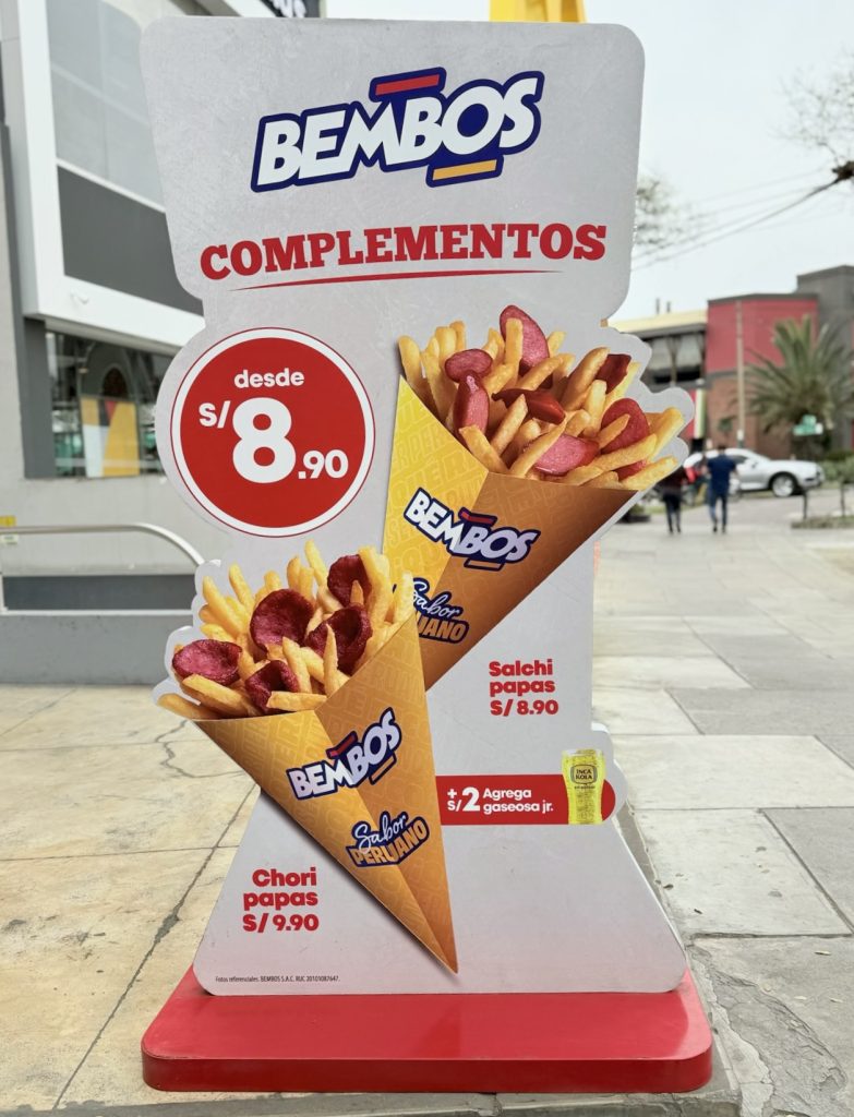 bembos fast food restaurant in lima peru
