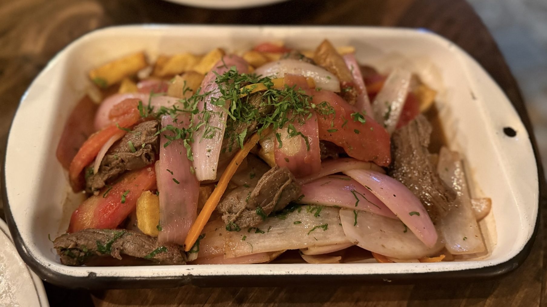 Isolina’s home style Lomo Saltado, lima peru