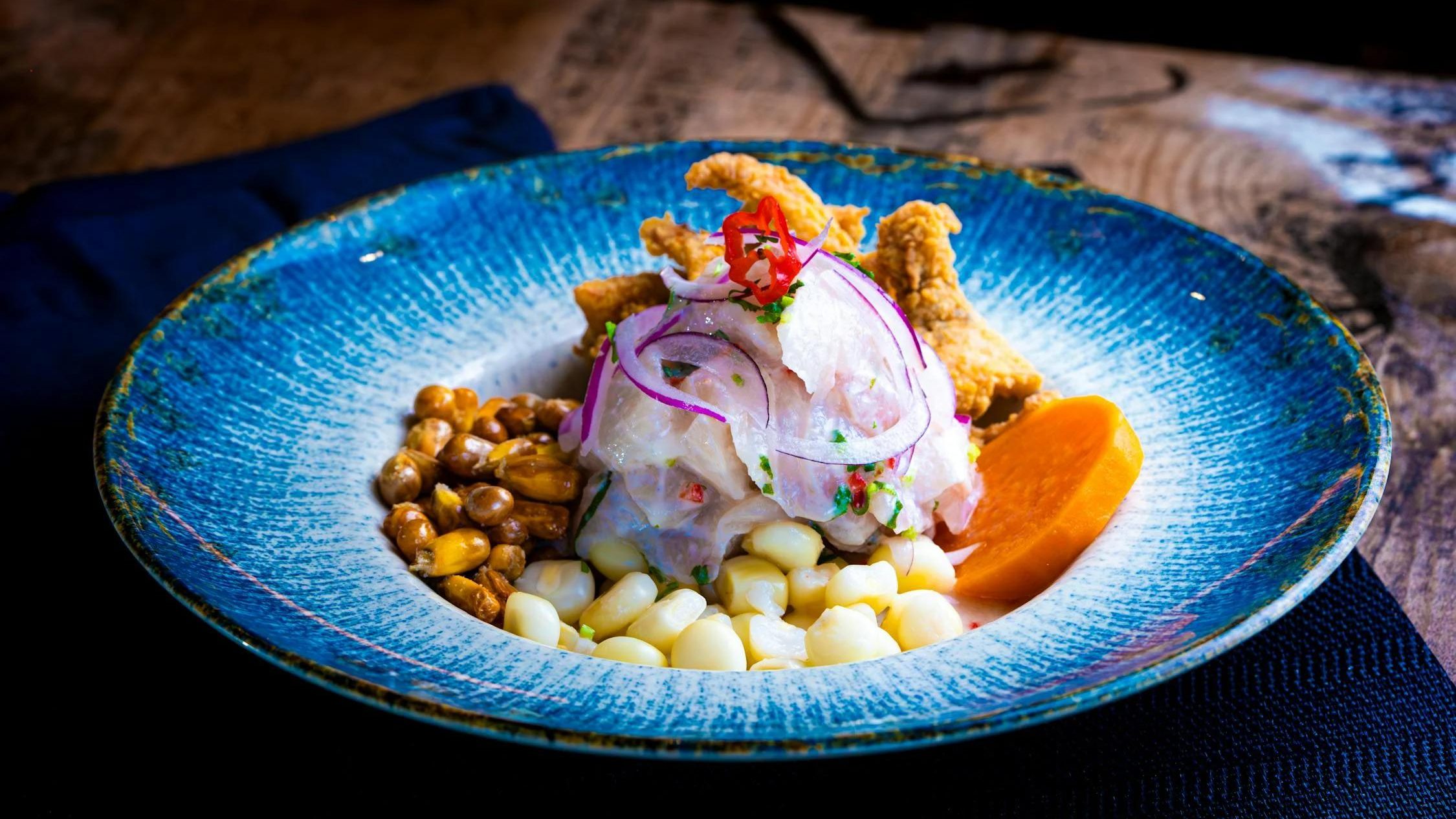 ceviche dish in lima peru