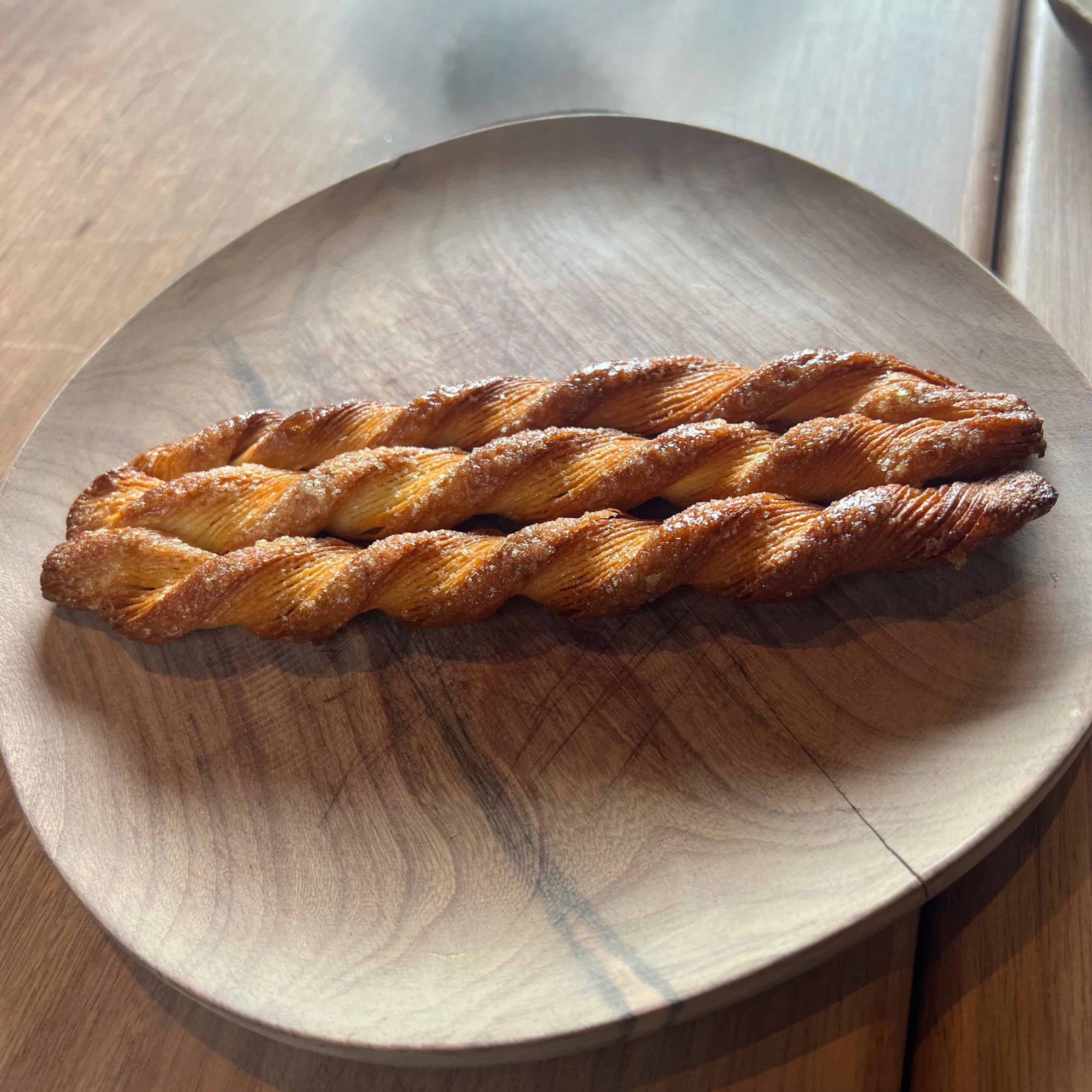 cinnamon swirls on plate from Demo, part of Merito