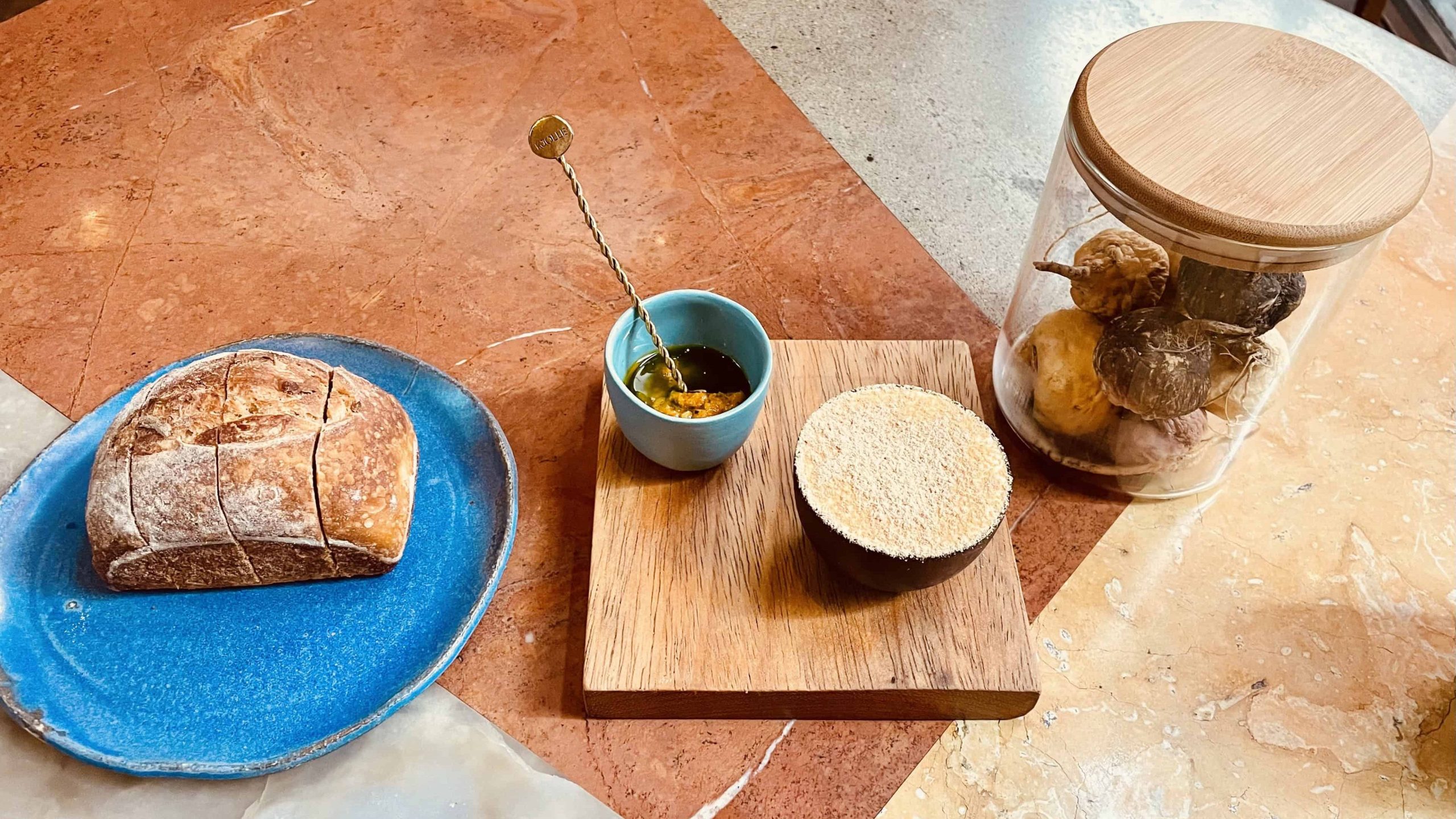 Hemp bread from Kjolle restaurant in lima