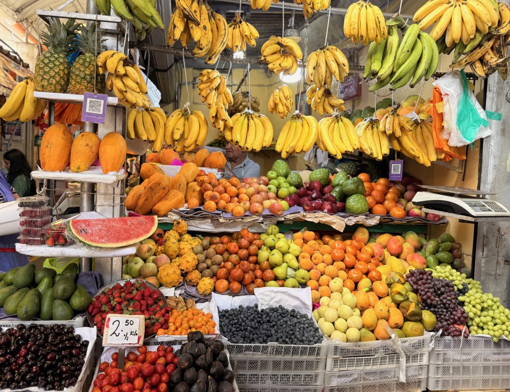fruit selection at Magdalena Market