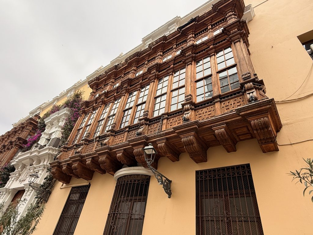 The famous balconies of Lima