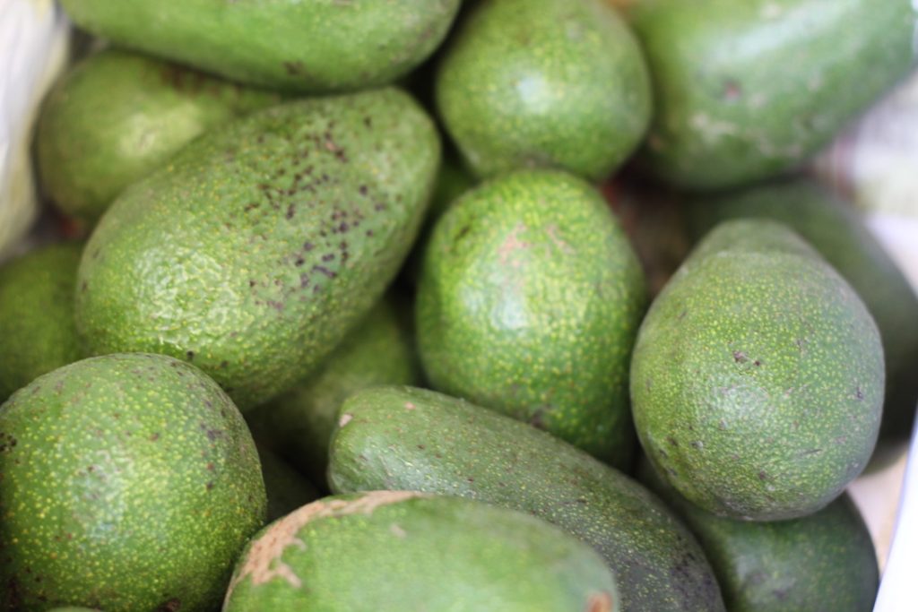 Peruvian avocados, palta, in a lima market