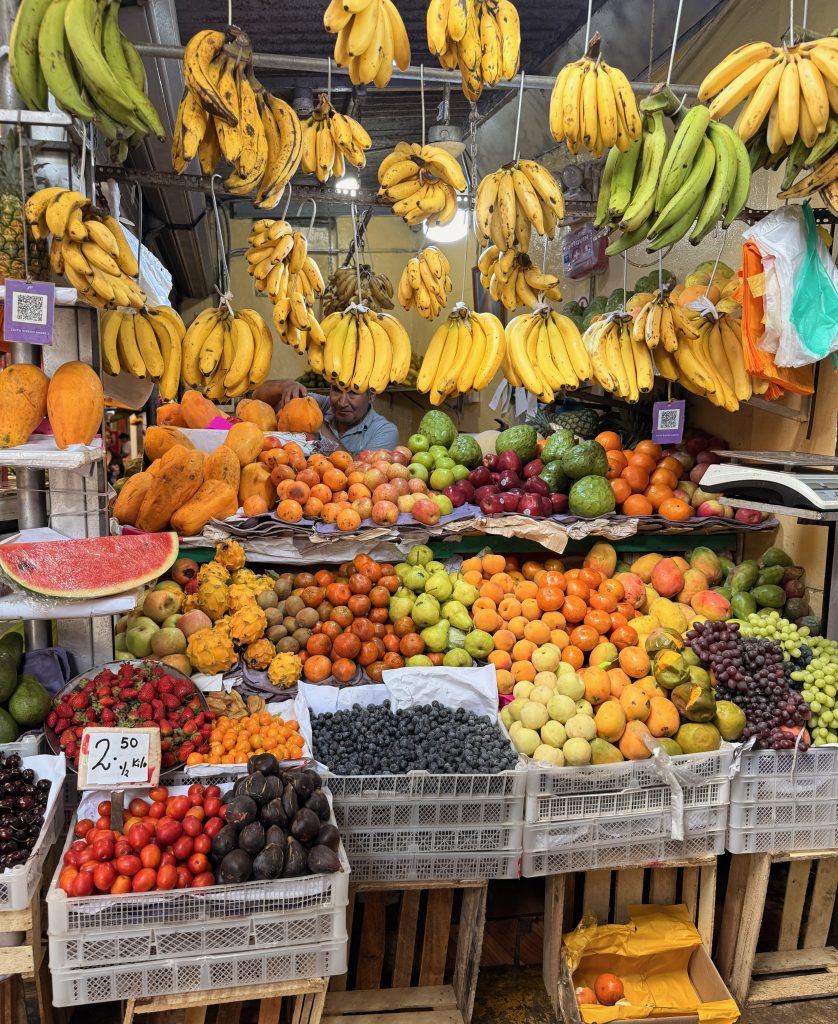 Magdalena Market fruit stand in lima