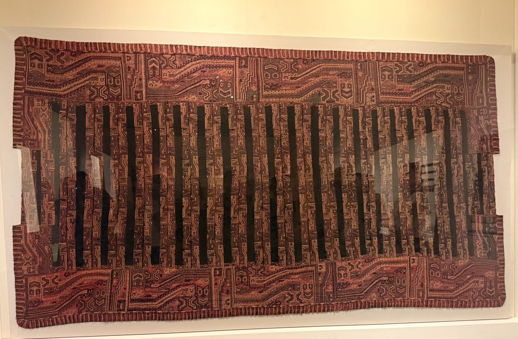 A Paracas textile at Museo Larco in Lima. Peru's extraordinary textile traditions began centuries before the Inca Empire