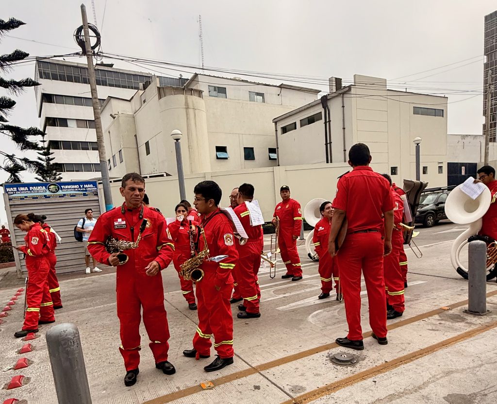 Callao Fireman’s Brigade getting ready for a parade