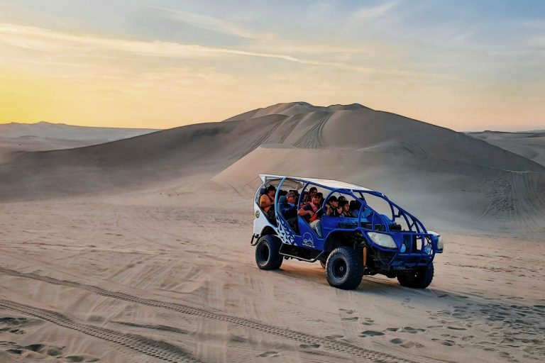 dune buggy riding in the peruvian sand dunes